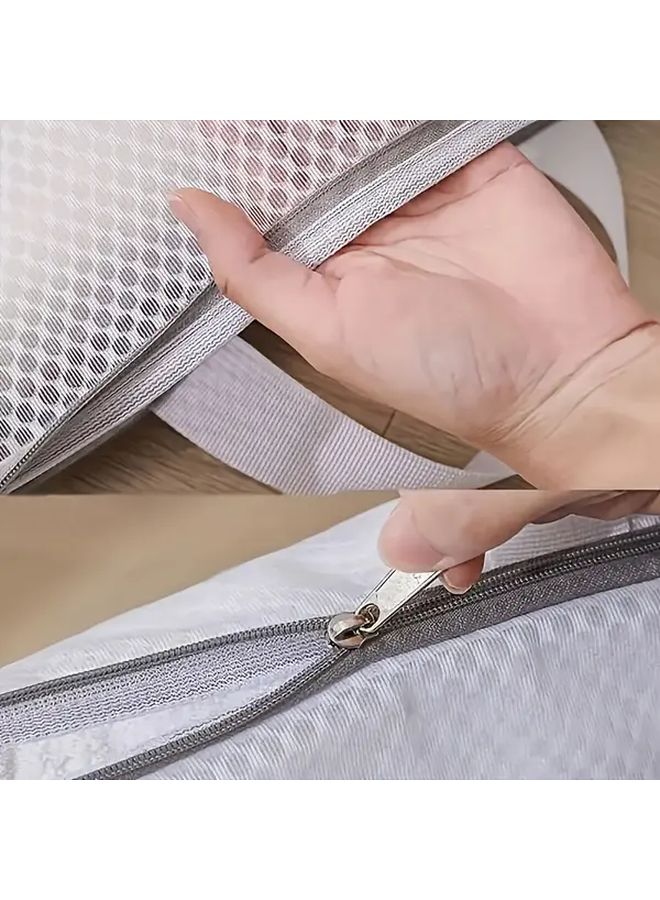 Honeycomb Mesh Laundry Bag 30x40x8cm Heavy Duty Zipper Closure For Delicates - Image 5